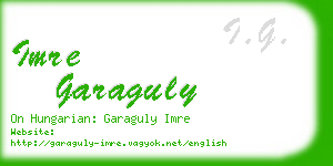 imre garaguly business card